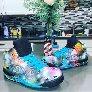 Jordan 5 Custom Supreme/Kaws Galaxy